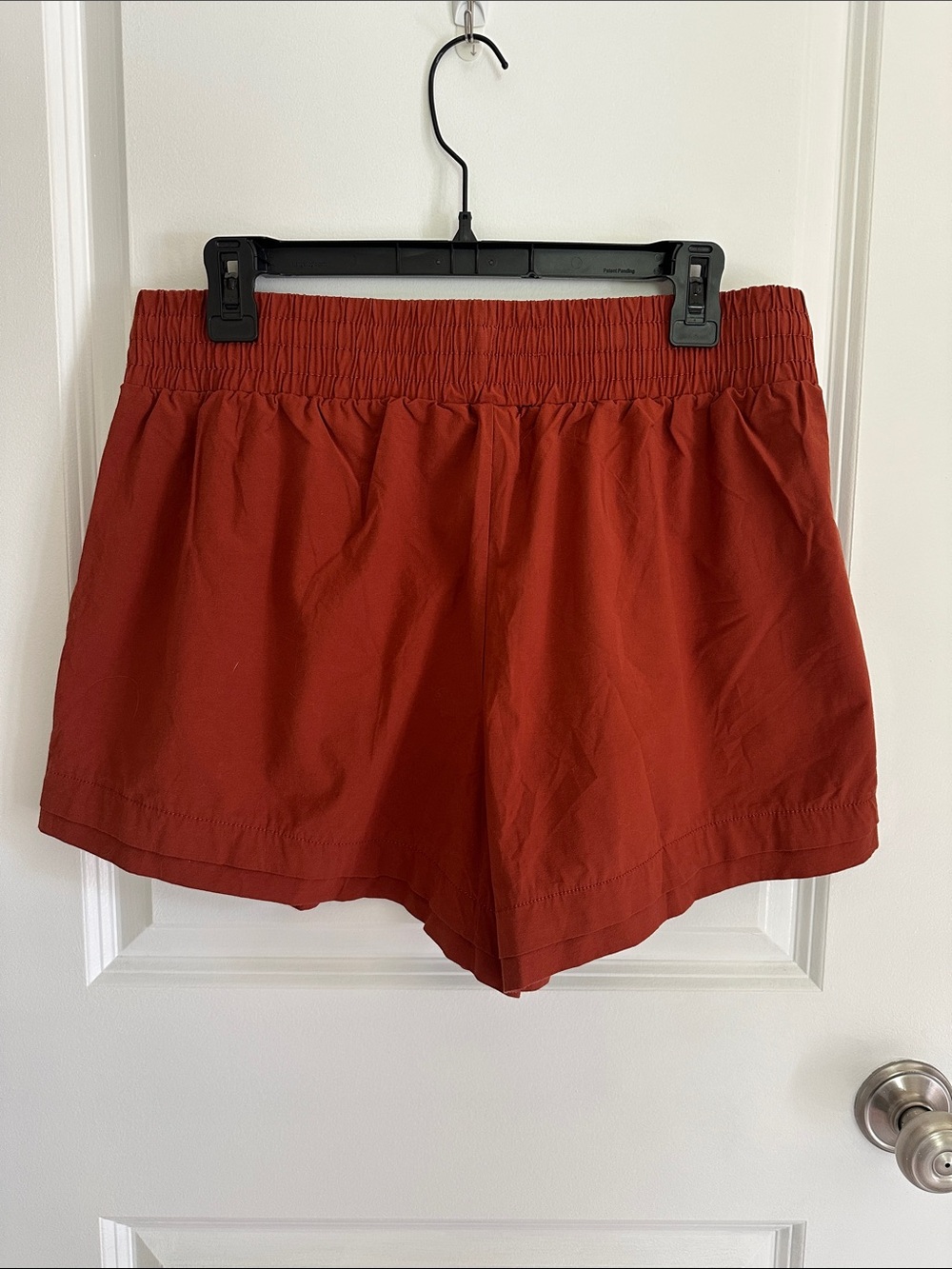 Calia Women's High-Waist Elastic Utility Shorts in Rust - Picture 2 of 2